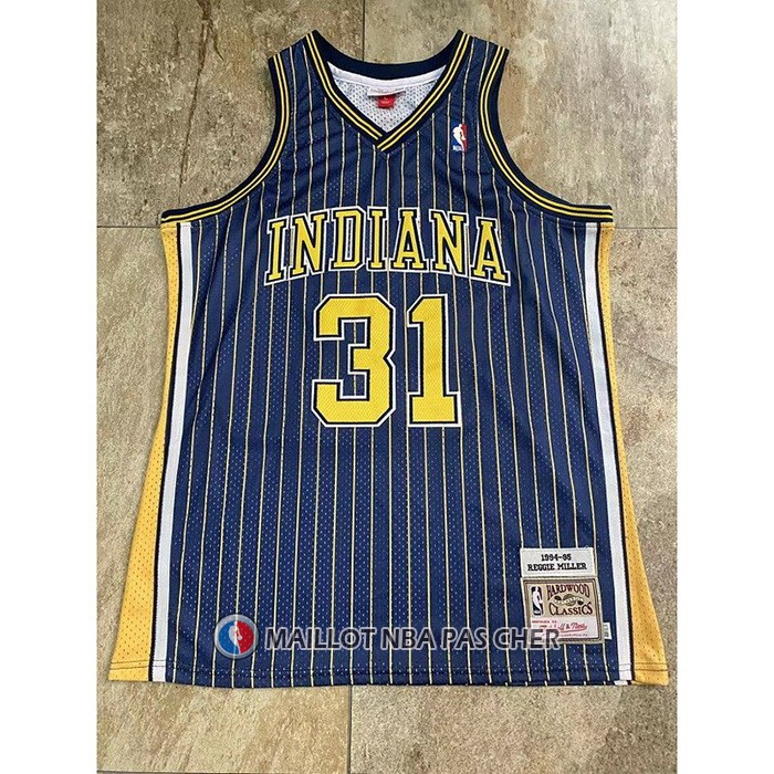 Maillot Indiana Pacers Reggie R.miller NO 31 Mitchell & Ness1994-95 Bleu
